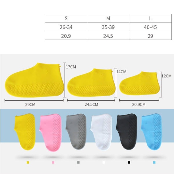 BỌC GIÀY ĐI MƯA SILICONE THỜI TRANG AN TOÀN CHỐNG TRƠN TRƯỢT