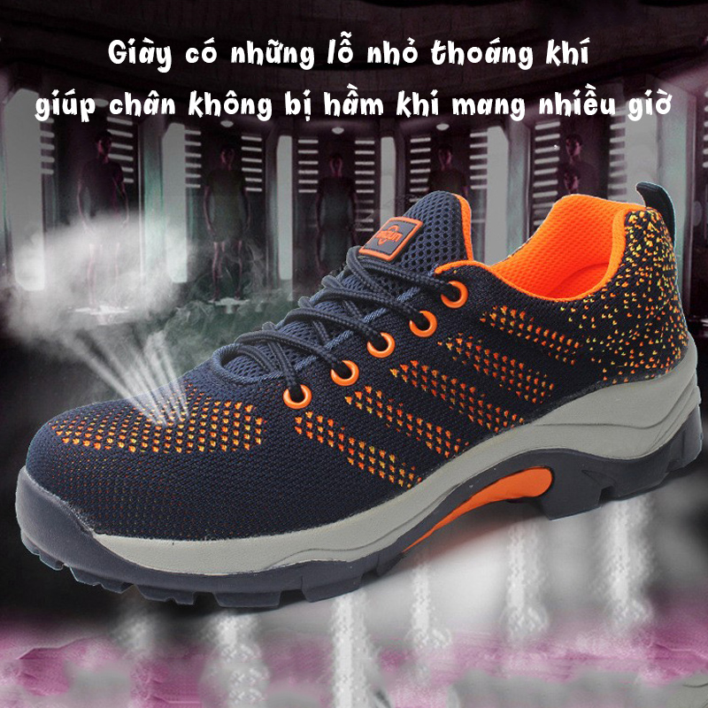 GIẦY BẢO HỘ CÁCH ĐIỆN 6KV NHẸ ,THOÁNG KHÍ, CHỐNG VA ĐẬP, KIỂU DÁNG THỂ THAO (MÃ 9118)